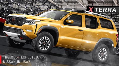 2024 nissan xterra - Jan 18, 2024 · Obviously inspired by the eccentric styling of the second generation Xterra that was produced between 2005 and 2015 in Smyrna, Tennessee (NSAP; 2005–2012) and then Canton, Mississippi (Nissan ... 